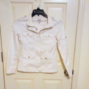 White Kensie Jeans Jacket